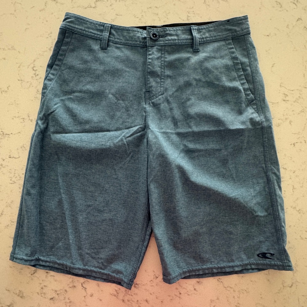 O'Neill Hybrid Shorts Mens 30 Blue Heather Stretch Quick Dry Walkshorts